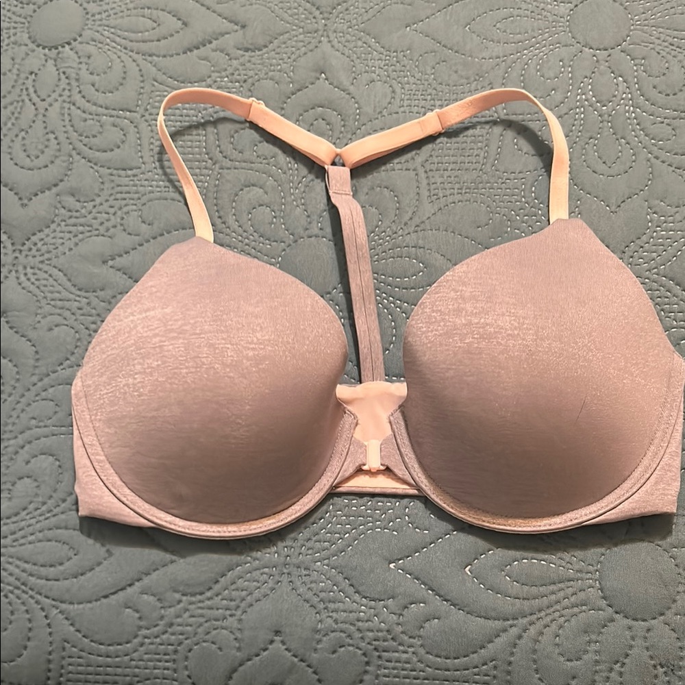 Victoria's Secret Silver Bra racerback front closure